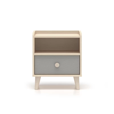 Kinderzimmer Nachttisch OLIVIA - beige/grau