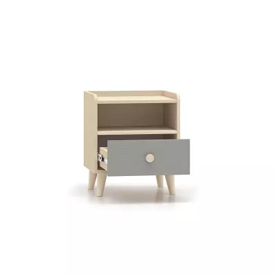 Kinderzimmer Nachttisch OLIVIA - beige/grau