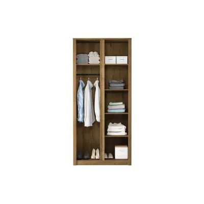 Zweitüriger Kleiderschrank 166 cm FEREIRA - Eiche Lefkas