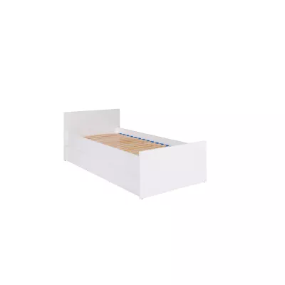 Einzelbett mit Lattenrost 80x200 LIONU - weiß