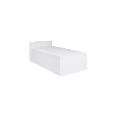Einzelbett mit Lattenrost 80x200 LIONU - weiß