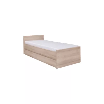 Einzelbett mit Lattenrost 80x200 LIONU - Sonoma-Eiche