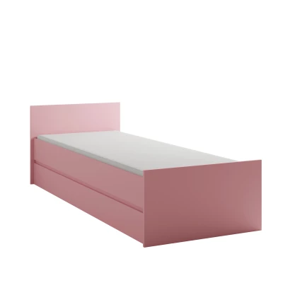 Einzelbett mit Lattenrost 80x200 LIONU - Marshmallow
