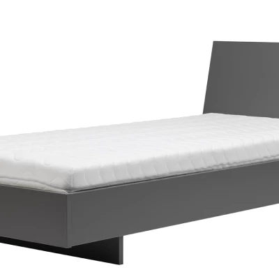 Einzelbett 90x200 MANKATO - grau