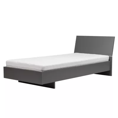 Einzelbett 90x200 MANKATO - grau
