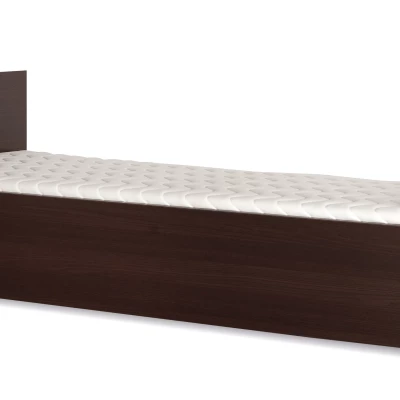 Einzelbett 80x200 ANDOVER - Kastanienbraun Wenge