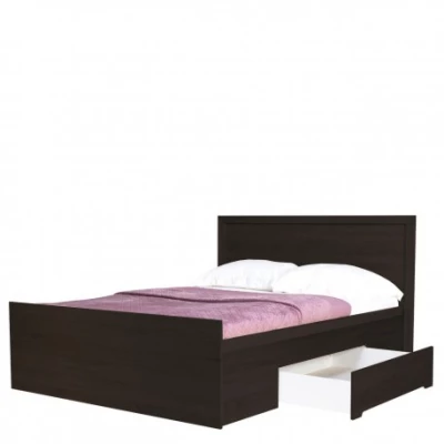 Doppelbett mit Schubladen 140x200 FRIDLEY - Sonoma Eiche Schokolade