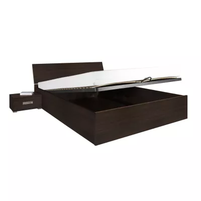 Doppelbett mit Stauraum 140x200 MAKEL - weiß