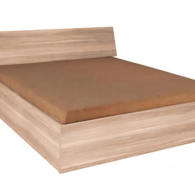 Doppelbett mit Stauraum 140x200 MAKEL - Sonoma-Eiche