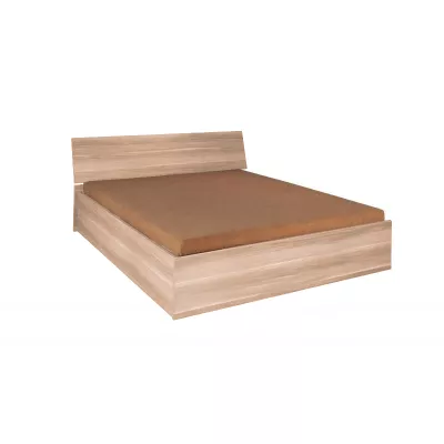 Doppelbett mit Stauraum 140x200 MAKEL - Sonoma-Eiche