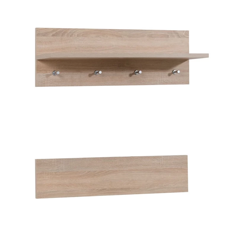 Wandgarderobe mit Ablage ORONOCO - Sonoma Eiche