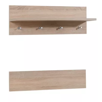 Wandgarderobe mit Ablage ORONOCO - Sonoma Eiche