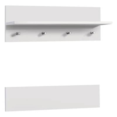 Wandgarderobe mit Ablage ORONOCO - weiß