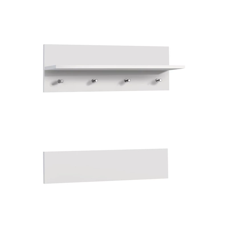 Wandgarderobe mit Ablage ORONOCO - weiß