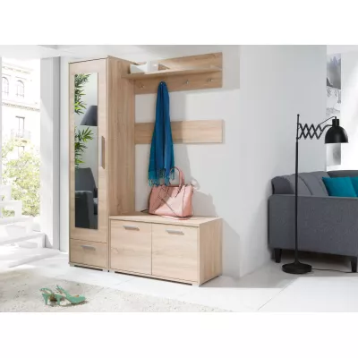 Wandgarderobe mit Ablage ORONOCO - Sonoma Eiche