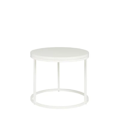 Runder Couchtisch BASTROF 4 - weiß