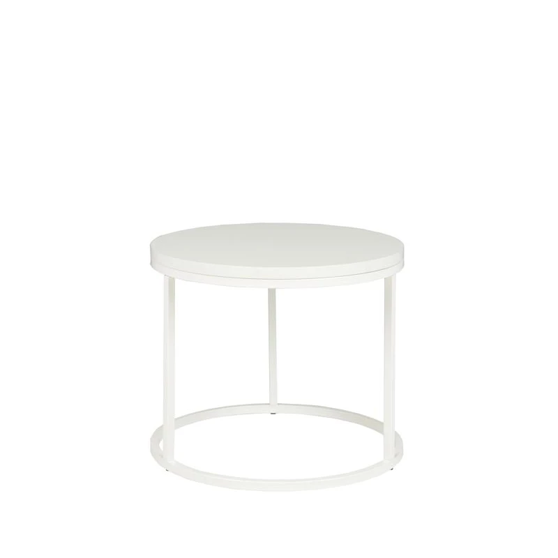 Runder Couchtisch BASTROF 4 - weiß