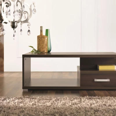 Couchtisch mit Schublade KASSON - Kastanie Wenge