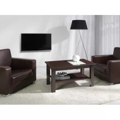 Couchtisch mit Ablage DASSEL 1 - Kastanie Wenge