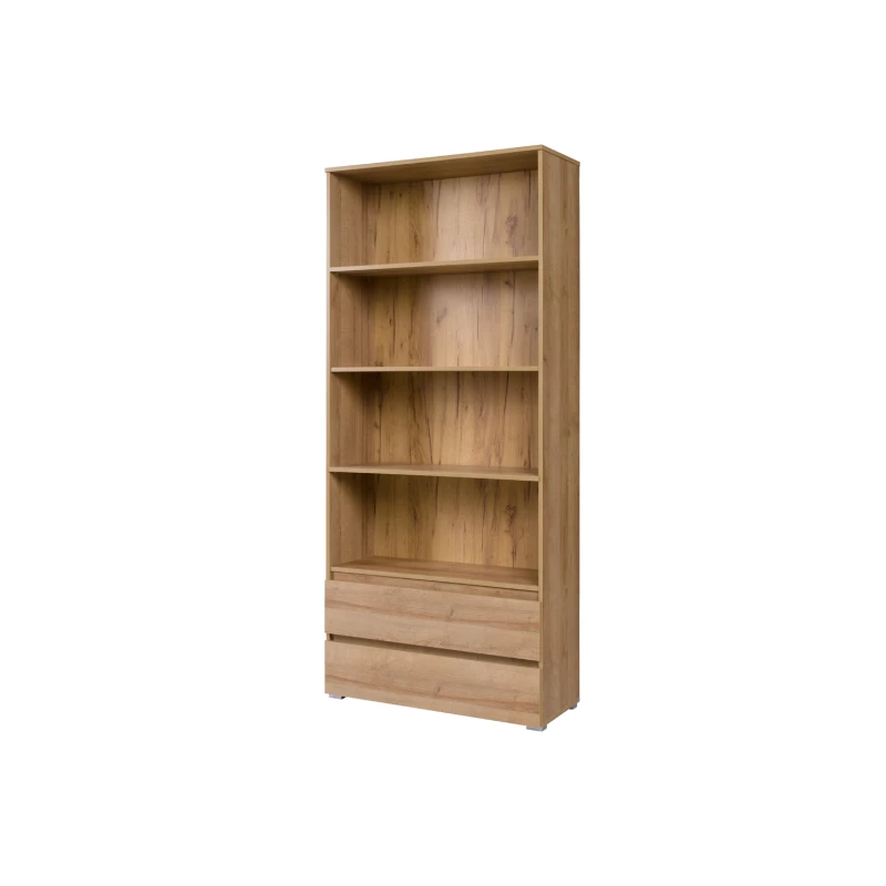 LIONU Regal mit Schubladen – Riviera-Eiche