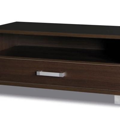 Kleiner TV-Ständer mit Schublade ANDOVER 1 - Kastanie Wenge