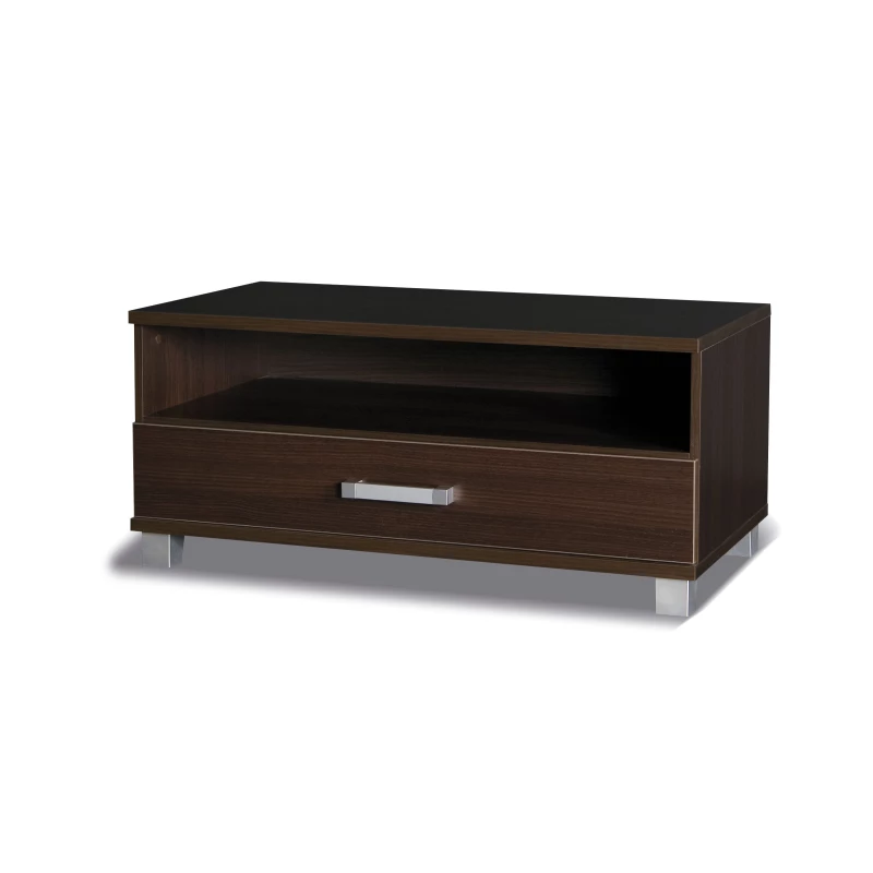 Kleiner TV-Ständer mit Schublade ANDOVER 1 - Kastanie Wenge
