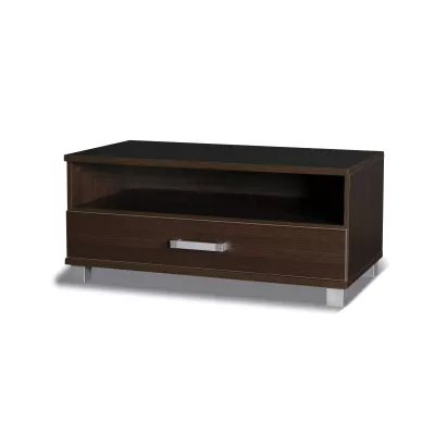 Kleiner TV-Ständer mit Schublade ANDOVER 1 - Kastanie Wenge