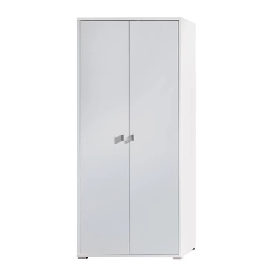 Zweitüriger Kleiderschrank 85 cm KINNEY - weiß