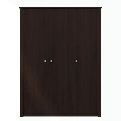 Dreitüriger Kleiderschrank 200 cm FRIDLEY - Schokoladenbraune Sonoma-Eiche
