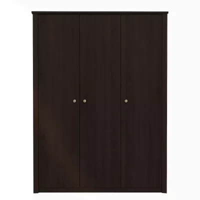 Dreitüriger Kleiderschrank 200 cm FRIDLEY - Schokoladenbraune Sonoma-Eiche