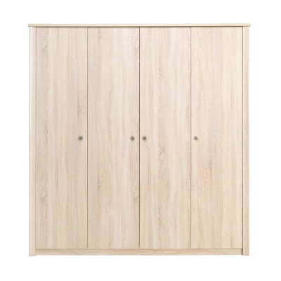 Viertüriger Kleiderschrank 200 cm FRIDLEY - Sonoma-Eiche