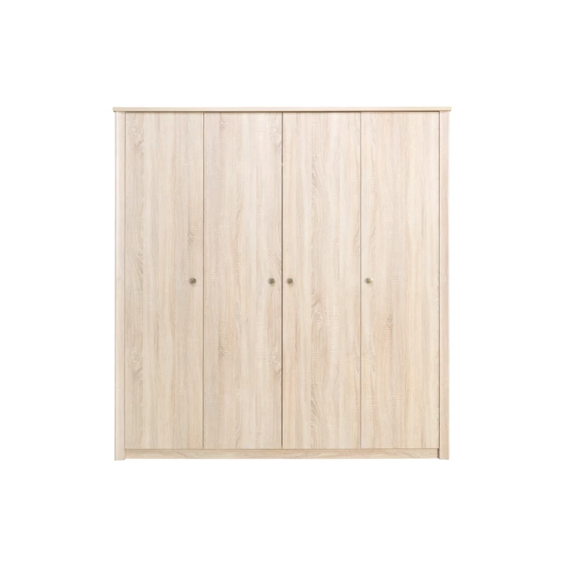 Viertüriger Kleiderschrank 200 cm FRIDLEY - Sonoma-Eiche