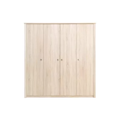 Viertüriger Kleiderschrank 200 cm FRIDLEY - Sonoma-Eiche