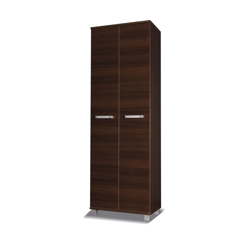 Flurschrank 68 cm mit Kleiderstange ANDOVER - Kastanienbraun Wenge