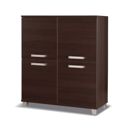 Kommode mit Türen ANDOVER - Kastanienbraun Wenge
