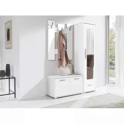 Schuhschrank mit Fächern und Türen ORONOCO - weiß