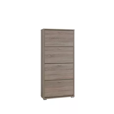 Hohes, klappbares Schuhregal KINNEY - Sonoma-Eiche