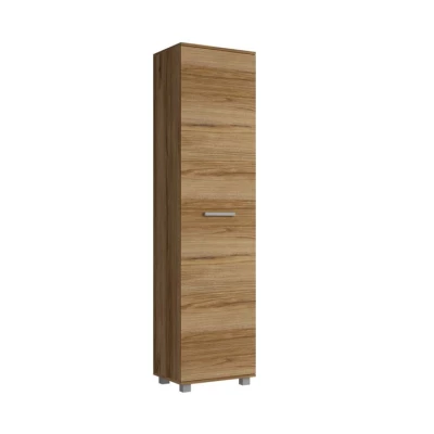 Schmaler Regalschrank 50 cm ANDOVER - Eiche Catania