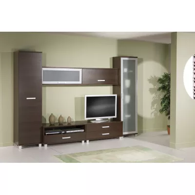 Schmaler Regalschrank 50 cm ANDOVER - Eiche Catania