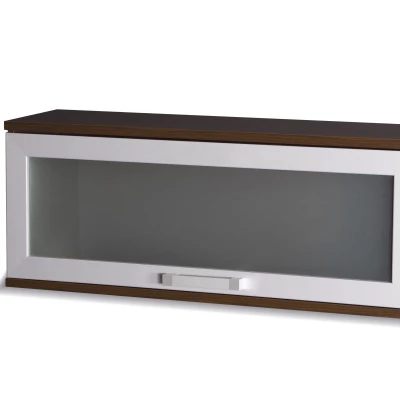 ANDOVER Wandschrank mit Glastüren - Kastanie Wenge