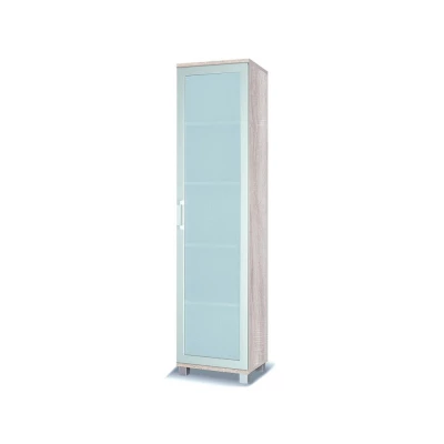 Schmale Vitrine ANDOVER - Sonoma-Eiche