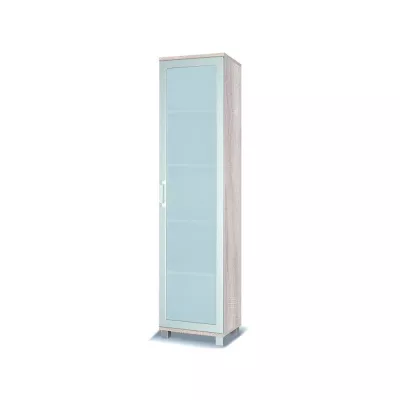 Schmale Vitrine ANDOVER - Sonoma-Eiche