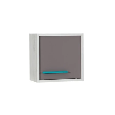 Hängeschrank 35 cm DEANY - Krafteiche / Esche / Türkis
