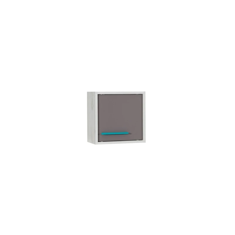 Hängeschrank 35 cm DEANY - Krafteiche / Esche / Türkis