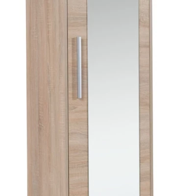 Flurschrank mit Spiegel, 48 cm, ORONOCO – Sonoma-Eiche