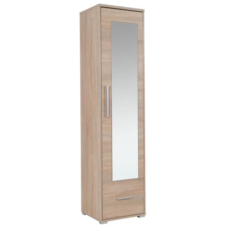 Flurschrank mit Spiegel, 48 cm, ORONOCO – Sonoma-Eiche