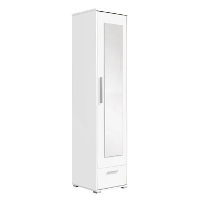 Flurschrank mit Spiegel 48 cm ORONOCO - weiß