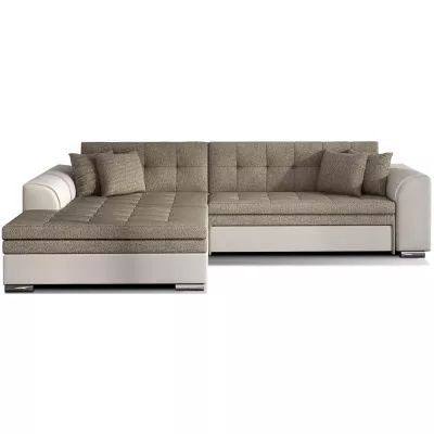 Ecksofa SANGITA 1 – creme/beige, linke Ecke