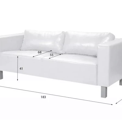 GIZELA Sofagarnitur – dunkelbraun