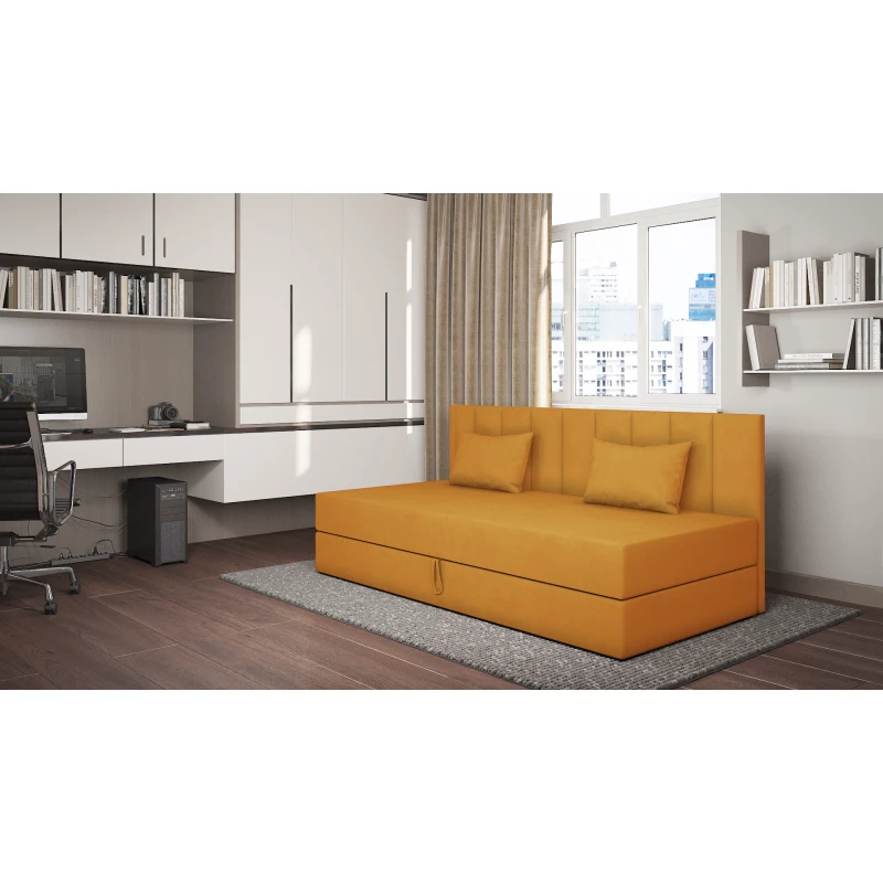 Tagesbett mit Stauraum 90x200 ALAMO 1 - Senfgelb